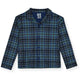 Sleep On It Boys Pajama 2-Piece Jersey Coat Sets - Green Plaid - Sleep On It Kids