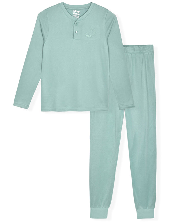 Sleep On It Boys 2-Piece Hacci Pajama Sets - Cool - Sleep On It Kids
