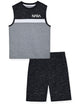 Boys 2-Piece Muscle-Tank Jersey Pajama Shorts Set – NASA. - Sleep On It Kids