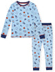 Sleep On It Boys 2-Piece Super Soft Jersey Long Sleeve Snug-Fit Pajama Set - Super Sports - Sleep On It Kids