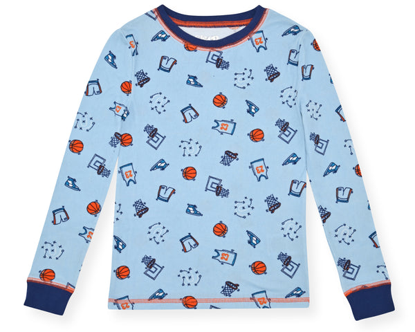 Sleep On It Boys 2-Piece Super Soft Jersey Long Sleeve Snug-Fit Pajama Set - Super Sports - Sleep On It Kids