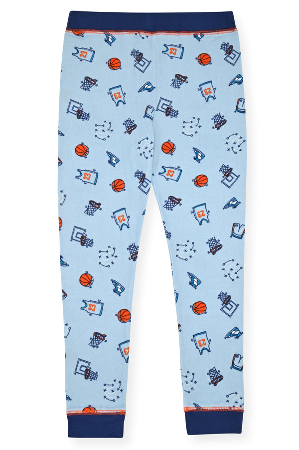 Sleep On It Boys 2-Piece Super Soft Jersey Long Sleeve Snug-Fit Pajama Set - Super Sports - Sleep On It Kids