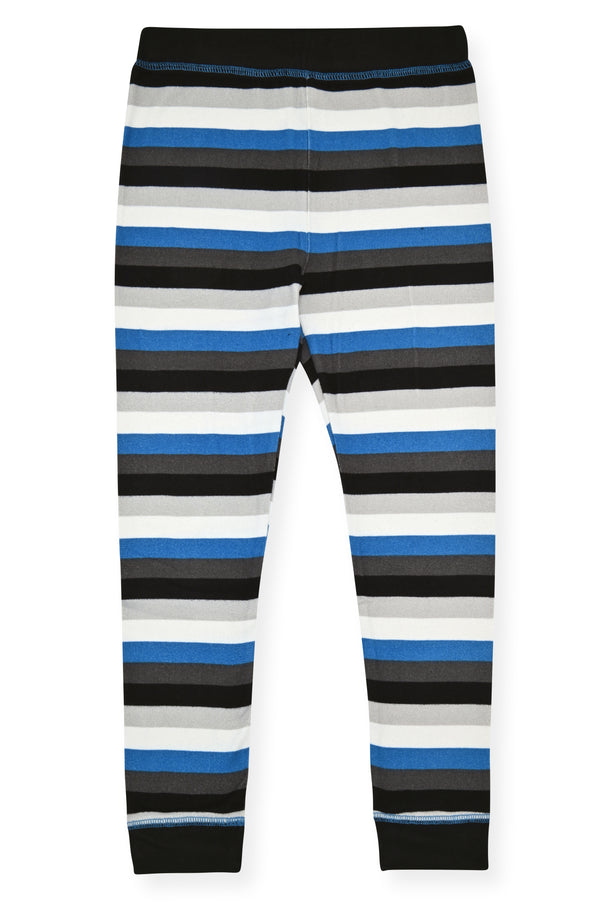Sleep On It Boys 2-Piece Super Soft Jersey Long Sleeve Snug-Fit Pajama Set - Super Stripe - Sleep On It Kids