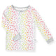 Sleep On It Infant & Toddler Girls 2-Piece Super Soft Jersey Snug-Fit Pajama Set with Matching Socks - Leopard Heart - Sleep On It Kids