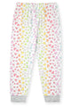 Sleep On It Infant & Toddler Girls 2-Piece Super Soft Jersey Snug-Fit Pajama Set with Matching Socks - Leopard Heart - Sleep On It Kids