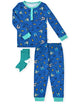 Sleep On It Infant & Toddler Boys 2-Piece Super Soft Jersey Snug-Fit Pajama Set with Matching Socks - Music - Sleep On It Kids