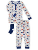 Sleep On It Infant & Toddler Boys 2-Piece Super Soft Jersey Snug-Fit Pajama Set with Matching Socks - Outdoors - Sleep On It Kids