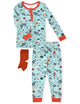 Sleep On It Infant & Toddler Boys 2-Piece Super Soft Jersey Snug-Fit Pajama Set with Matching Socks - Space - Sleep On It Kids