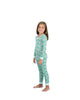 Girls 2-Piece Super Soft Jersey Snug-Fit Pajama Set- Floral, Turquoise & White Pajama Set for Toddlers and Girls - Sleep On It Kids