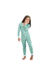 Girls 2-Piece Super Soft Jersey Snug-Fit Pajama Set- Floral, Turquoise & White Pajama Set for Toddlers and Girls - Sleep On It Kids