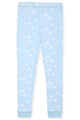 Girls 2-Piece Super Soft Jersey Snug-Fit Pajama Set- Stars, Light Blue Pajama Set for Toddlers and Girls - Sleep On It Kids