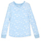 Girls 2-Piece Super Soft Jersey Snug-Fit Pajama Set- Stars, Light Blue Pajama Set for Toddlers and Girls - Sleep On It Kids