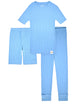 100% Organic Cotton Rib Knit Snug-Fit 6-Piece Pajama Sets for Boys & Girls. - Sleep On It Kids