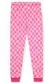 Girls 2-Piece Super Soft Jersey Snug Fit Pajama Set- Checks. - Sleep On It Kids