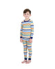 Boys 2-Piece Super Soft Jersey Snug-Fit Pajama Set- Stripes, Multicolored Pajama Set for Toddlers and Boys - Sleep On It Kids