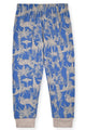 Boys 2-Piece Super Soft Jersey Snug-Fit Pajama Set with Socks- Jungle Safari. - Sleep On It Kids