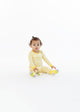 Infant/Toddler Girls Daisy Check Snug Fit 2-Piece Pajama Sleep Set With Matching Socks - Sleep On It Kids