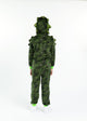 Boys Camo Dino Zip-Up Hooded Sleeper Pajama with Built Up 3D Character Hood - Sleep On It Kids