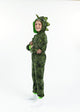 Boys Camo Dino Zip-Up Hooded Sleeper Pajama with Built Up 3D Character Hood - Sleep On It Kids