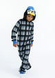 Boys Cool Penguin Zip-Up Hooded Sleeper Pajama with Built Up 3D Character Hood - Sleep On It Kids
