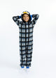 Boys Cool Penguin Zip-Up Hooded Sleeper Pajama with Built Up 3D Character Hood - Sleep On It Kids