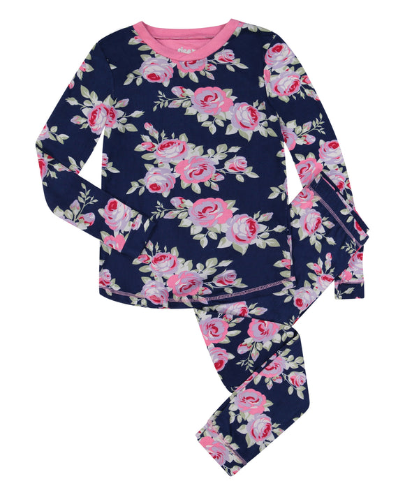 Girls Tight Fit Blossom 2 Piece Set - Sleep On It Kids