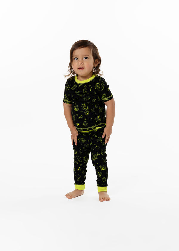 Boys Space Man Super Soft Snug Fit 2-Piece Pajama Sleep Set - Sleep On It Kids