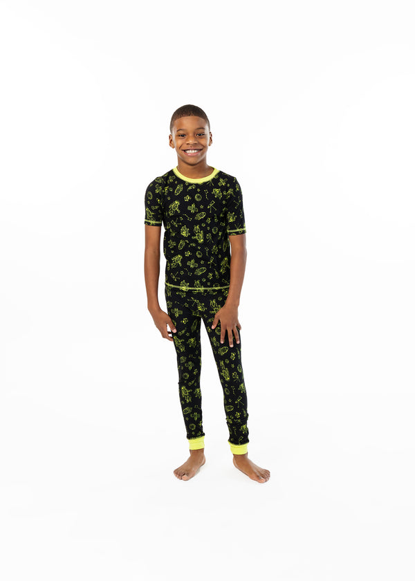Boys Space Man Super Soft Snug Fit 2-Piece Pajama Sleep Set - Sleep On It Kids