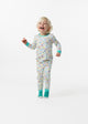 Infant/Toddler Boys Neon Zoo Snug Fit 2-Piece Pajama Sleep Set With Matching Socks - Sleep On It Kids