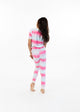 Girls Tie-Dye Sailor Stripe Snug Fit 2-Piece Pajama Sleep Set - Sleep On It Kids