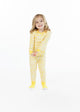 Infant/Toddler Girls Daisy Check Snug Fit 2-Piece Pajama Sleep Set With Matching Socks - Sleep On It Kids
