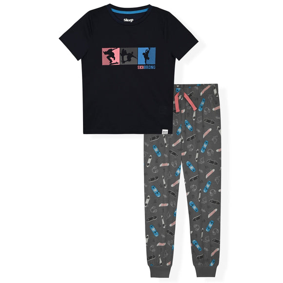 Sleep On It Boys 2-Piece Jersey Pajama Pant Set - Skate - Sleep On It Kids