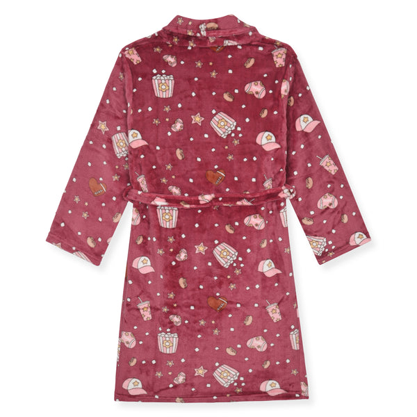 Sleep On It Girls Fleece Robe With Slippers - Pink Movienight - Sleep On It Kids