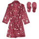 Sleep On It Girls Fleece Robe With Slippers - Pink Movienight - Sleep On It Kids