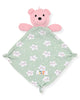 Girls Long Sleeve Super Soft Snuggle Jersey Zip-Up Coverall Pajama with Blankey Buddy- Smiley Stars. - Sleep On It Kids