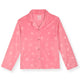 Sleep On It Girls 2-Piece Button-Front Coat Pajama Set with Scrunchie - Velour Stars - Sleep On It Kids