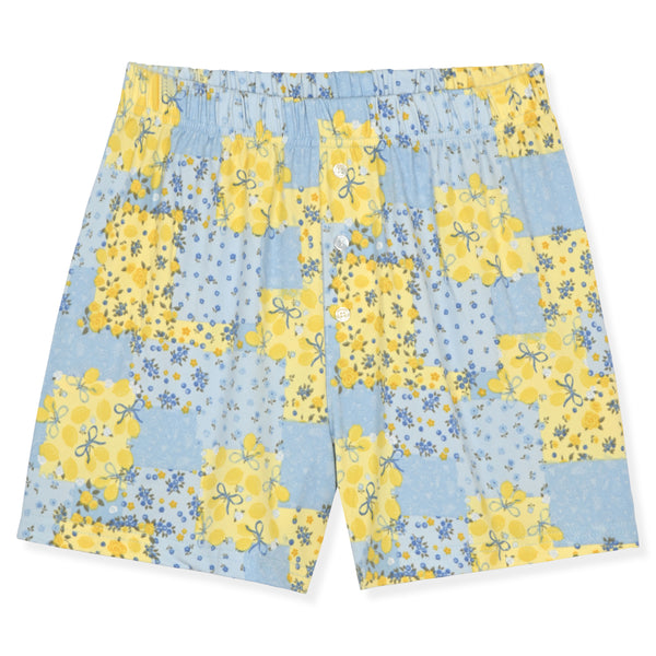 Sleep On It Girls Boxer Shorts PJ Set - Lemons - Sleep On It Kids