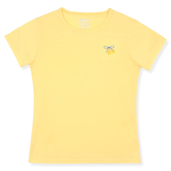 Sleep On It Girls Boxer Shorts PJ Set - Lemons - Sleep On It Kids