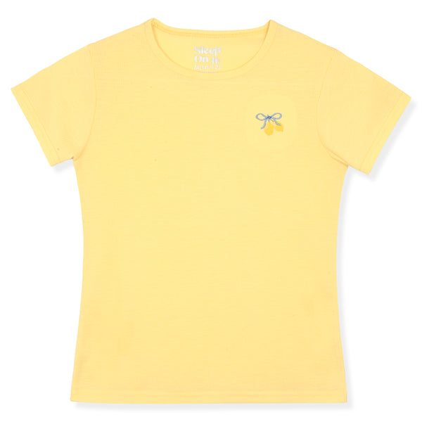 Sleep On It Girls Boxer Shorts PJ Set - Lemons - Sleep On It Kids