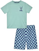 Boys 2-Piece Short-Sleeve Jersey Pajama Shorts Set- Just Stay Cool. - Sleep On It Kids