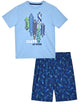 Boys 2-Piece Short-Sleeve Jersey Pajama Shorts Set - Skate of Mind. - Sleep On It Kids