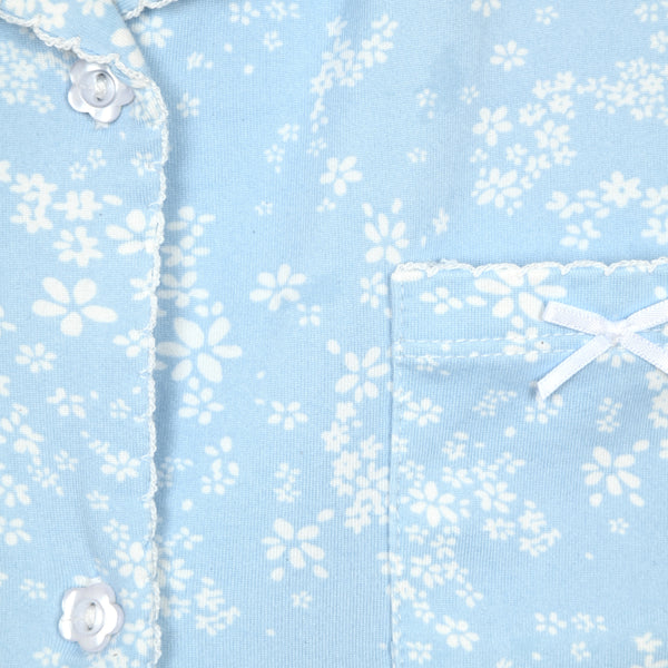 Sleep On It Girls Yummy Jersey Coat Front Pajama Short Set - Stars - Sleep On It Kids