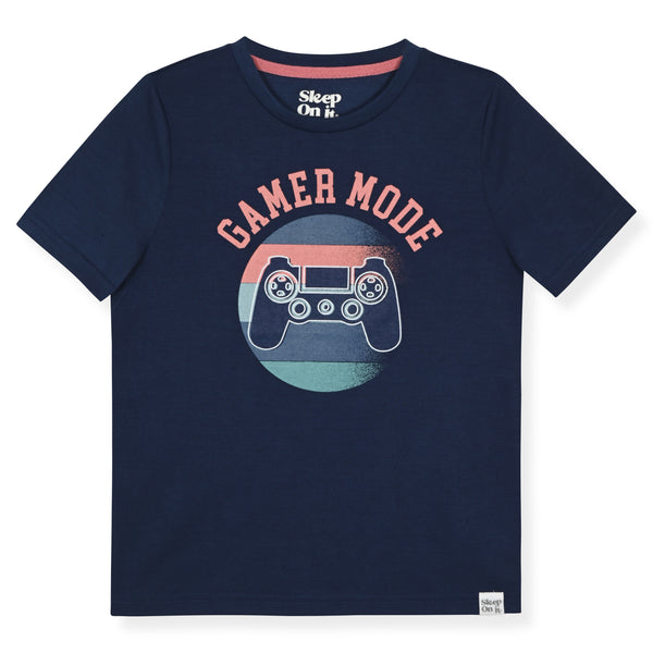 Sleep On It Boys 2-Piece Jersey Pajama Shorts Set - Gaming - Sleep On It Kids