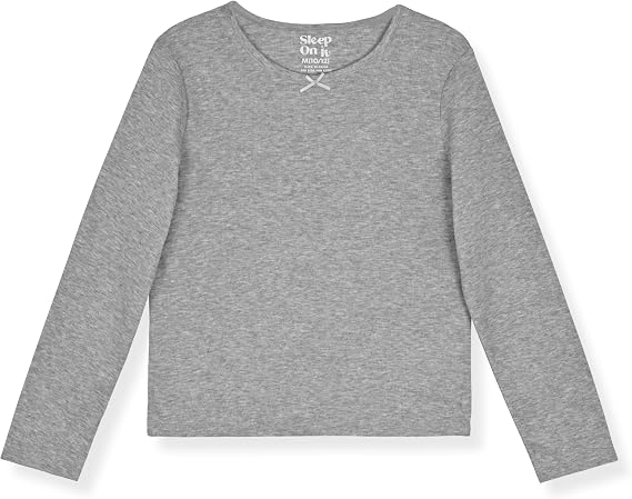 Sleep On It Girls 4-Piece Woven Flannel Plaid Pajama Sets - Gray, 7-8 - Sleep On It Kids