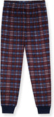 Sleep On It Boys 4-Piece Long Sleeve Pajama Set with Fleece Plaid Pants - Blue and Grey - Sleep On It Kids