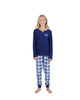 Girls 2-Piece Brushed Jersey Pajama Set - Dreams, Blue & Purple Pajama Set for Girls - Sleep On It Kids