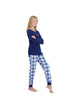 Girls 2-Piece Brushed Jersey Pajama Set - Dreams, Blue & Purple Pajama Set for Girls - Sleep On It Kids