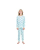 Girls 2-Piece Velour Pajama Set- Floral, Mint Green Girls Pajama Set - Sleep On It Kids