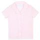 Sleep On It Girls Seersucker Coat Front Pajama Short Set - Stripe - Sleep On It Kids