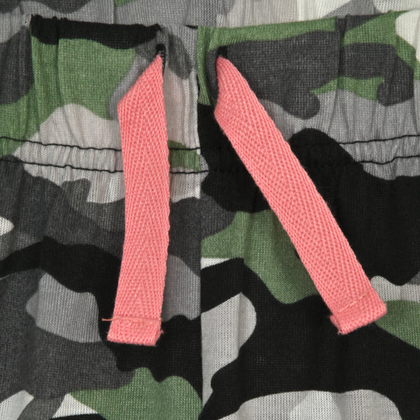 Sleep On It Boys Printed Bottom Pajama Shorts Set - Camo - Sleep On It Kids